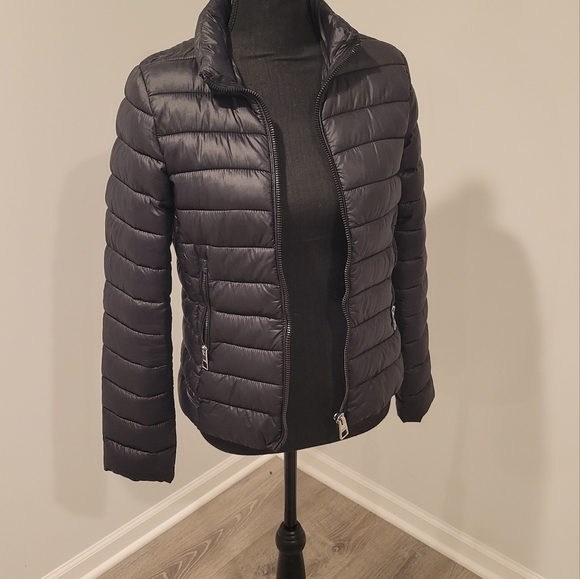 Mango Winter Coat Black Size Small/2 - Picture 2 of 11